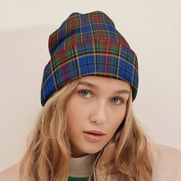 ScotsTee Shop Scottish Beattie Modern Clan Crest Tartan Plaid Knit Beanie