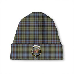 ScotsTee Shop Scottish Baillie of Lamington Weathered Clan Crest Tartan Plaid Knit Beanie