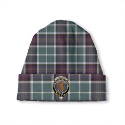 ScotsTee Shop Scottish Alexander of Menstry Weathered Clan Crest Tartan Plaid Knit Beanie