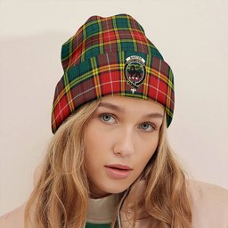 ScotsTee Shop Scottish Baxter of Balgavies Modern Clan Crest Tartan Plaid Knit Beanie