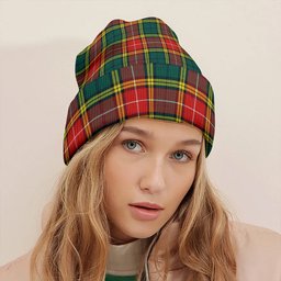 ScotsTee Shop Scottish Baxter of Balgavies Modern Clan Crest Tartan Plaid Knit Beanie