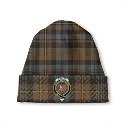 ScotsTee Shop Scottish Baillie Weathered Clan Crest Tartan Plaid Knit Beanie