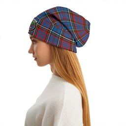 ScotsTee Shop Scottish Anderson Red Clan Crest Tartan Plaid Knit Beanie