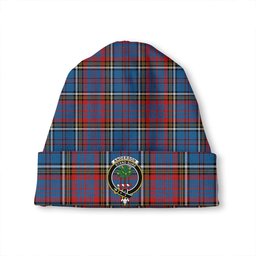 ScotsTee Shop Scottish Anderson Red Clan Crest Tartan Plaid Knit Beanie