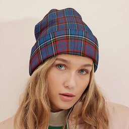 ScotsTee Shop Scottish Anderson Red Clan Crest Tartan Plaid Knit Beanie