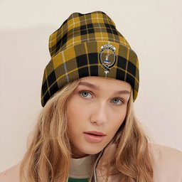 ScotsTee Shop Scottish Barclay Dress Ancient Clan Crest Tartan Plaid Knit Beanie