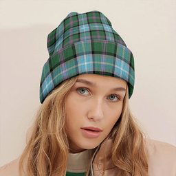 ScotsTee Shop Scottish Alexander of Menstry Hunting Ancient Clan Crest Tartan Plaid Knit Beanie