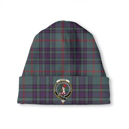 ScotsTee Shop Scottish Aiton Weathered Clan Crest Tartan Plaid Knit Beanie