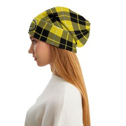 ScotsTee Shop Scottish Barclay Dress Modern Clan Crest Tartan Plaid Knit Beanie