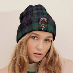 ScotsTee Shop Scottish Cameron of Erracht #3 Modern 2 Clan Crest Tartan Plaid Knit Beanie