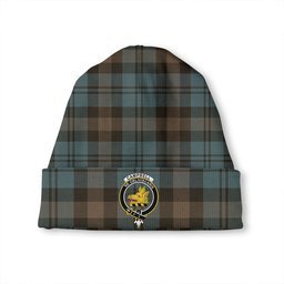 ScotsTee Shop Scottish Campbell of Glenlyon Weathered 2 Clan Crest Tartan Plaid Knit Beanie