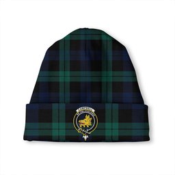 ScotsTee Shop Scottish Campbell of Lochawe Modern 2 Clan Crest Tartan Plaid Knit Beanie