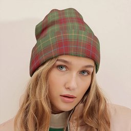 ScotsTee Shop Scottish Burnett of Powis Weathered Clan Crest Tartan Plaid Knit Beanie