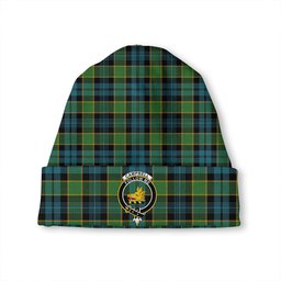 ScotsTee Shop Scottish Campbell of Breadalbane Ancient 2 Clan Crest Tartan Plaid Knit Beanie