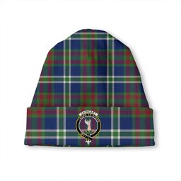 ScotsTee Shop Scottish Cathcart Modern Clan Crest Tartan Plaid Knit Beanie