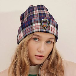 ScotsTee Shop Scottish Cameron of Erracht Dress #2 Modern 2 Clan Crest Tartan Plaid Knit Beanie