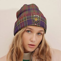 ScotsTee Shop Scottish Beattie Weathered Clan Crest Tartan Plaid Knit Beanie