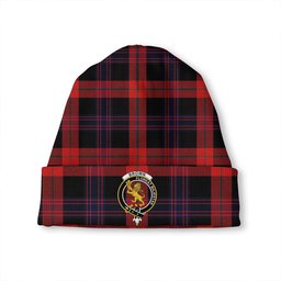 ScotsTee Shop Scottish Brown (Broun) Modern Clan Crest Tartan Plaid Knit Beanie