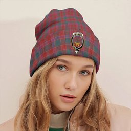 ScotsTee Shop Scottish Cameron of Lochiel #2 Weathered 2 Clan Crest Tartan Plaid Knit Beanie