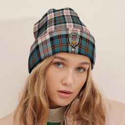 ScotsTee Shop Scottish Cameron of Erracht Dress Ancient 2 Clan Crest Tartan Plaid Knit Beanie
