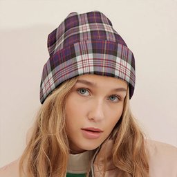 ScotsTee Shop Scottish Cameron of Erracht Dress #2 Weathered 2 Clan Crest Tartan Plaid Knit Beanie