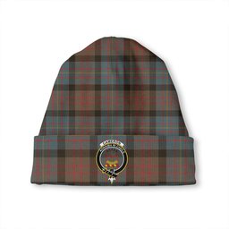 ScotsTee Shop Scottish Cameron of Erracht Weathered 2 Clan Crest Tartan Plaid Knit Beanie