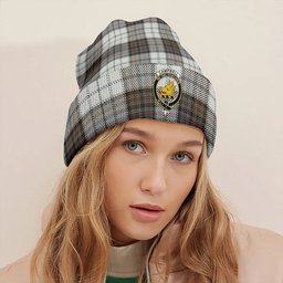 ScotsTee Shop Scottish Campbell of Cawdor Dress Weathered 2 Clan Crest Tartan Plaid Knit Beanie