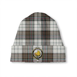 ScotsTee Shop Scottish Campbell of Cawdor Dress Weathered 2 Clan Crest Tartan Plaid Knit Beanie