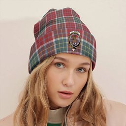 ScotsTee Shop Scottish Blackie Weathered Clan Crest Tartan Plaid Knit Beanie
