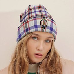 ScotsTee Shop Scottish Boswell Dress Modern Clan Crest Tartan Plaid Knit Beanie