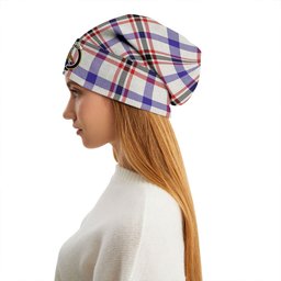ScotsTee Shop Scottish Boswell Dress Modern Clan Crest Tartan Plaid Knit Beanie