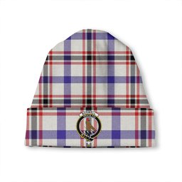 ScotsTee Shop Scottish Boswell Dress Modern Clan Crest Tartan Plaid Knit Beanie
