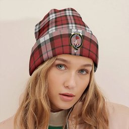 ScotsTee Shop Scottish Brodie Dress Weathered Clan Crest Tartan Plaid Knit Beanie