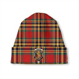 ScotsTee Shop Scottish Chattan Modern Clan Crest Tartan Plaid Knit Beanie