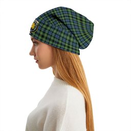 ScotsTee Shop Scottish Campbell of Argyll 1815 Ancient 2 Clan Crest Tartan Plaid Knit Beanie