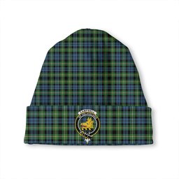 ScotsTee Shop Scottish Campbell of Argyll 1815 Ancient 2 Clan Crest Tartan Plaid Knit Beanie