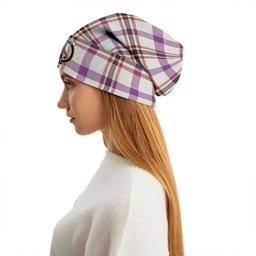 ScotsTee Shop Scottish Boswell Dress Weathered Clan Crest Tartan Plaid Knit Beanie