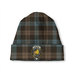 ScotsTee Shop Scottish Campbell of Lochawe Weathered 2 Clan Crest Tartan Plaid Knit Beanie