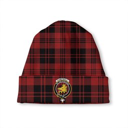 ScotsTee Shop Scottish Campbell of Lochlane Modern 2 Clan Crest Tartan Plaid Knit Beanie