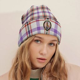 ScotsTee Shop Scottish Boswell Dress Ancient Clan Crest Tartan Plaid Knit Beanie