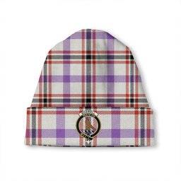 ScotsTee Shop Scottish Boswell Dress Ancient Clan Crest Tartan Plaid Knit Beanie