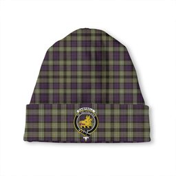ScotsTee Shop Scottish Campbell of Argyll 1815 Weathered 2 Clan Crest Tartan Plaid Knit Beanie