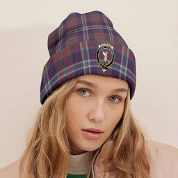 ScotsTee Shop Scottish Cathcart Weathered Clan Crest Tartan Plaid Knit Beanie
