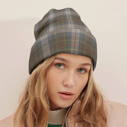 ScotsTee Shop Scottish Brodie Silver (Brodie Muted) Ancient Clan Crest Tartan Plaid Knit Beanie