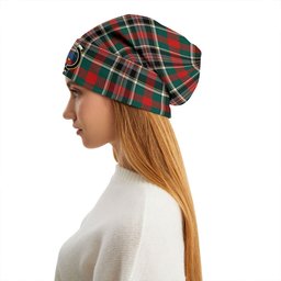 ScotsTee Shop Scottish Bruce of Kinnaird Modern Clan Crest Tartan Plaid Knit Beanie
