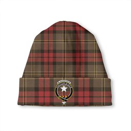 ScotsTee Shop Scottish Blackstock Hunting Weathered Clan Crest Tartan Plaid Knit Beanie