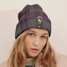 ScotsTee Shop Scottish Cochrane (Cochran) Weathered Clan Crest Tartan Plaid Knit Beanie