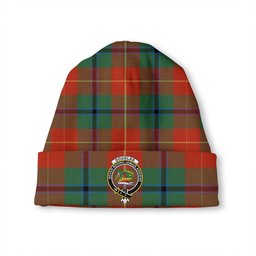 ScotsTee Shop Scottish Douglas of Roxburgh Ancient Clan Crest Tartan Plaid Knit Beanie