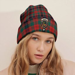 ScotsTee Shop Scottish Fulton 1999 Modern Clan Crest Tartan Plaid Knit Beanie