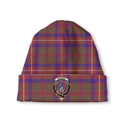 ScotsTee Shop Scottish Geddes Weathered Clan Crest Tartan Plaid Knit Beanie